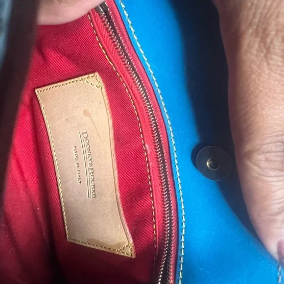 Dooney & Bourke Blue Denim Satchel - Picture 6 of 8